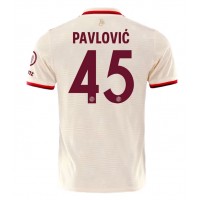 Muški Nogometni Dres Bayern Munich Aleksandar Pavlovic #45 Rezervni 2024-25 Kratak Rukav